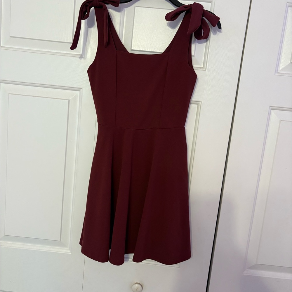Trixxi Burgundy Mini Dress